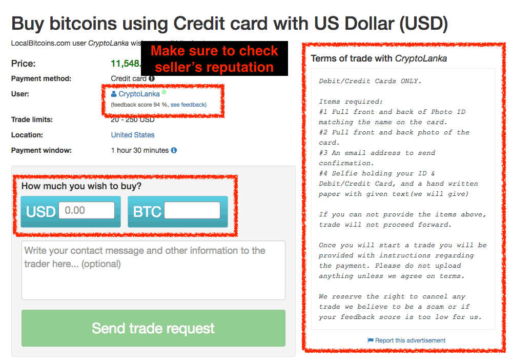 kredi kartı ile Bitcoin almak