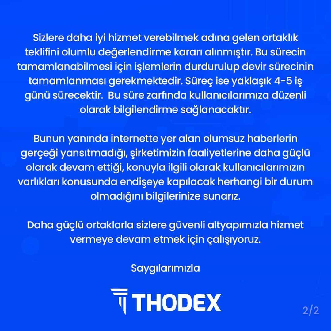 Thodex Thodex: “Battı mı yoksa site gerçekten bakımda mı?“
