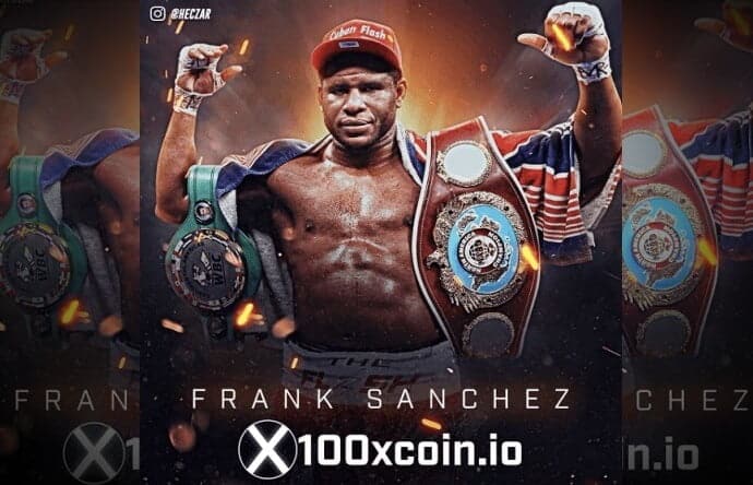 100xCoin Ağır Siklet Boksör Frank Sanchez’e Sponsor Oldu!