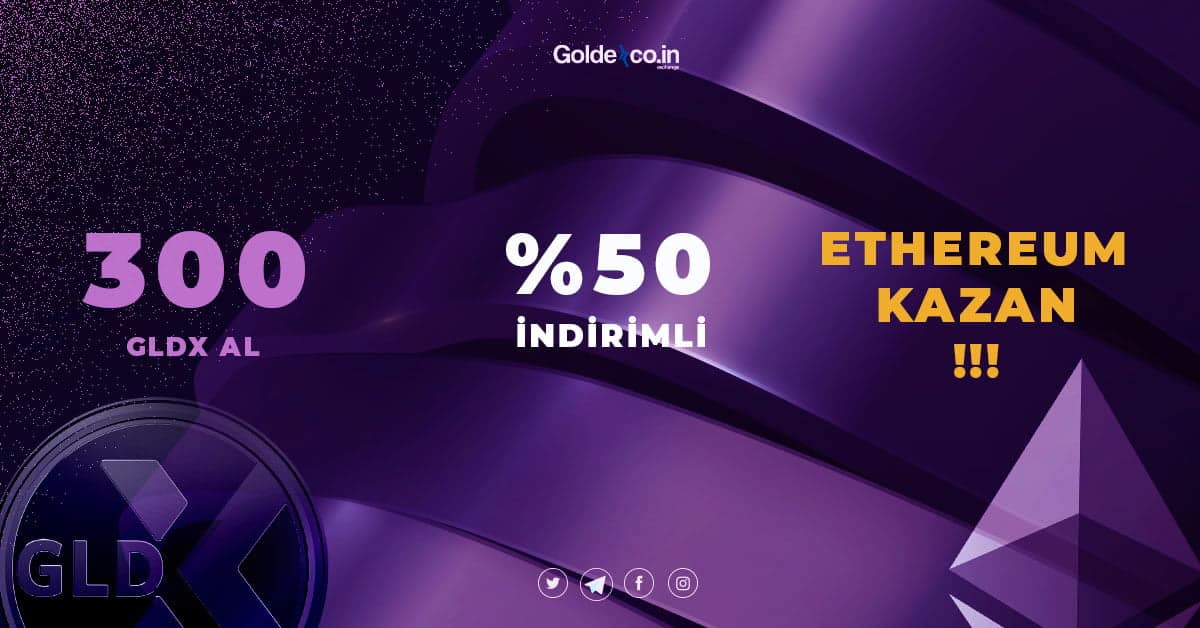 Goldexco.in, kullanıcıların % 50’ye varan indirimle ETH satın alabilecekleri bir kampanya başlatıyor!