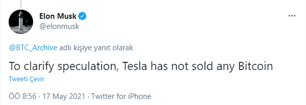 bit tweet bitcoin Elon Musk'tan yeni Bitcoin açıklaması!