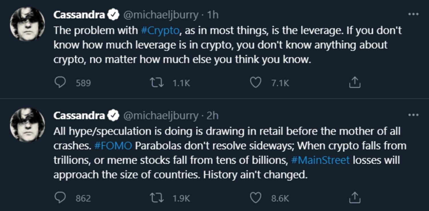 Ünlü yatırımcı Michael Burry’den kriptoda “çöküşlerin anası” tahmini