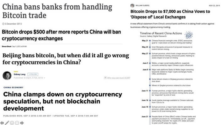 çin'in bitcoin yasakları Çin’in bitmek bilmeyen Bitcoin yasakları!