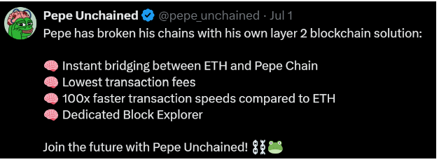 pepe unchained Yeni Meme Coin Pepe Unchained Kripto Ön Satışında 5 Milyon Dolar Topladı